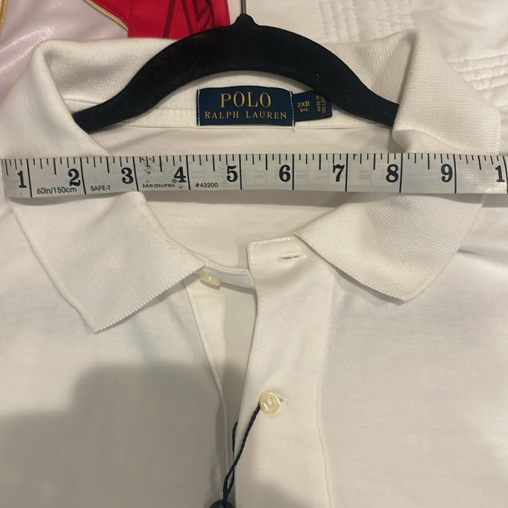 Polo by Ralph Lauren White Polo Shirt with Embroidered Logo 2XB (e) - Picture 3 of 9